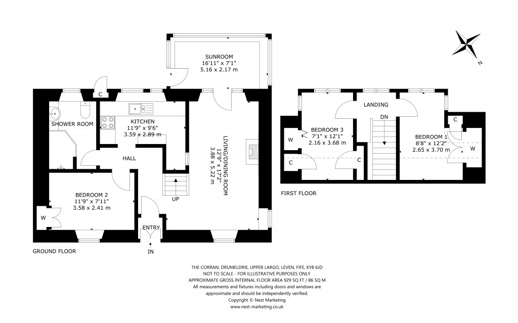 Floorplans For Upper Largo, Leven, Fife