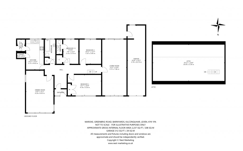 Floorplans For Barnyards, Kilconquhar, Leven