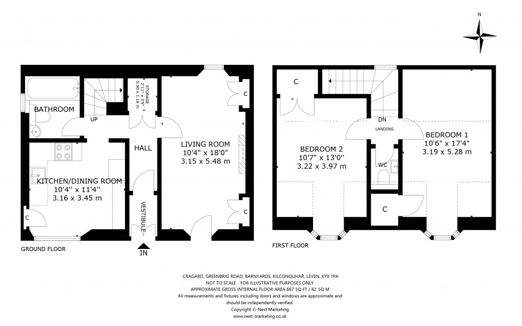 Floorplans For Barnyards, Kilconquhar, Leven