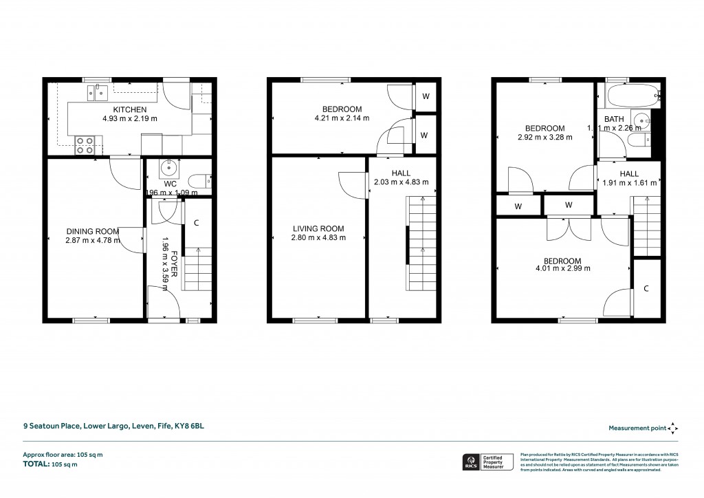 Floorplans For Lower Largo, Leven, Fife