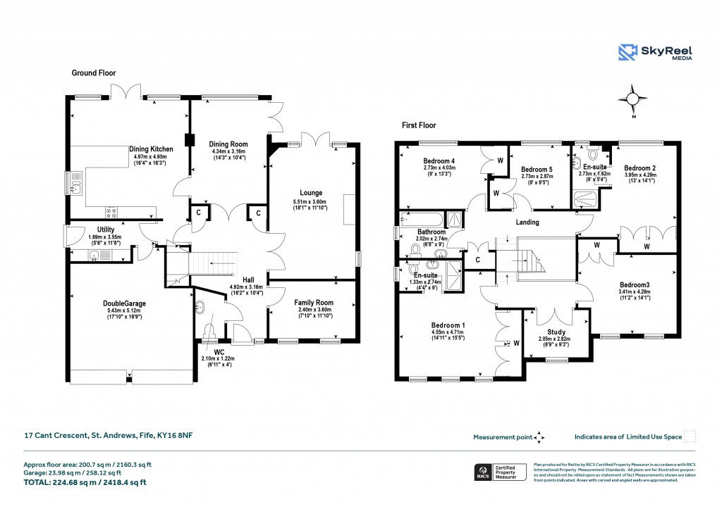 Floorplans For St. Andrews, Fife