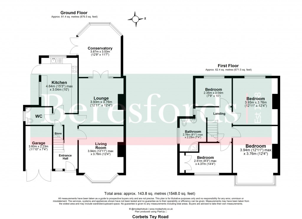 Floorplans For Upminster, Essex