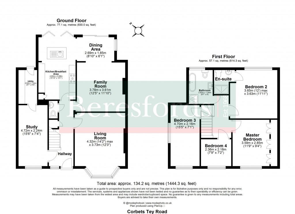 Floorplans For Upminster, Essex