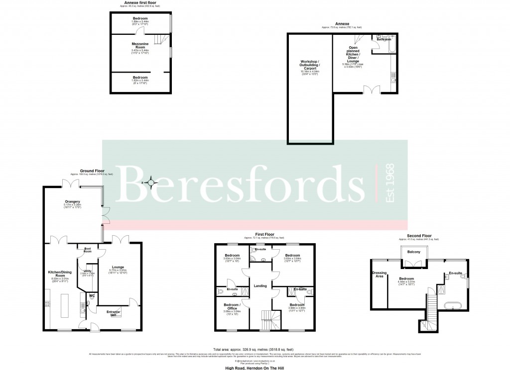 Floorplans For Horndon-on-the-Hill, Essex