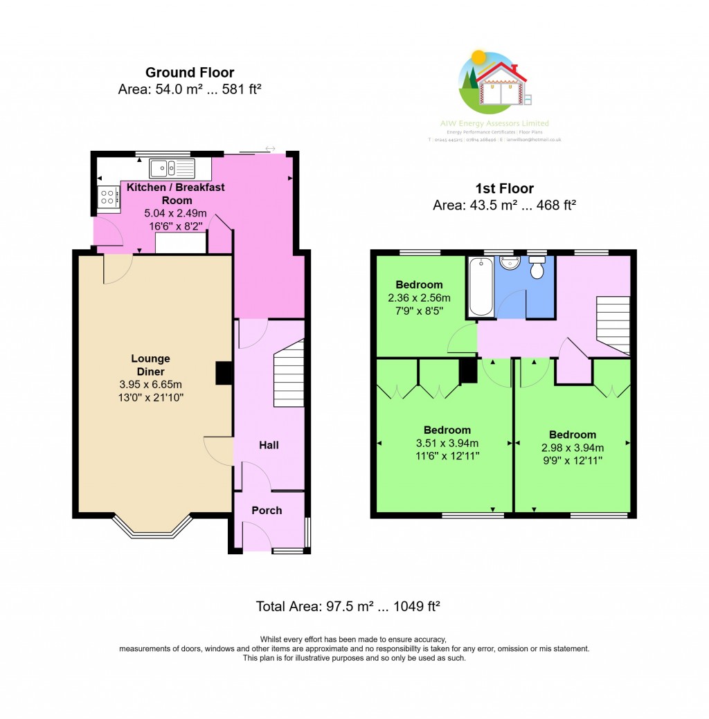 Floorplans For Aveley, South Ockendon, Essex