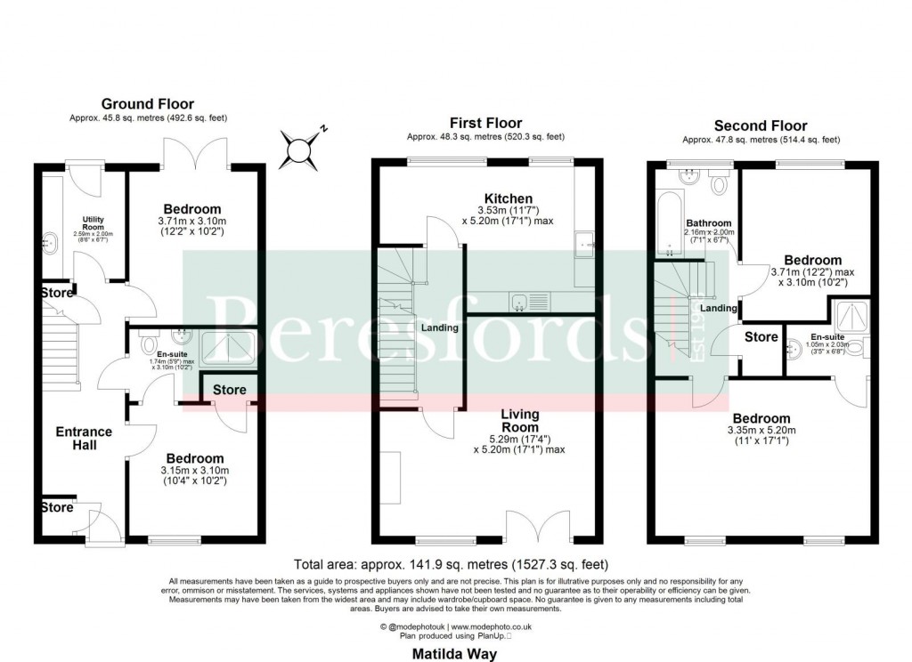Floorplans For Flitch Green, Dunmow, Essex