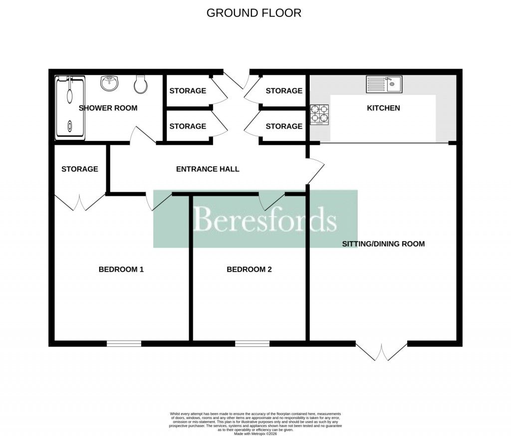 Floorplans For Waldegrave Gardens, Upminster