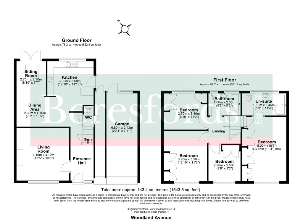 Floorplans For Hutton, Brentwood, Essex