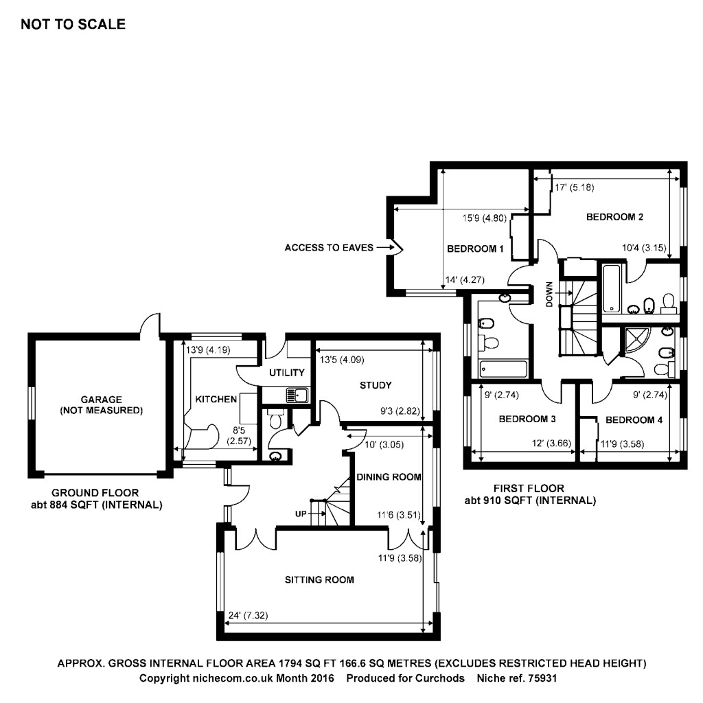 Floorplans For The Gables, Cavendish Road, Weybridge, KT13
