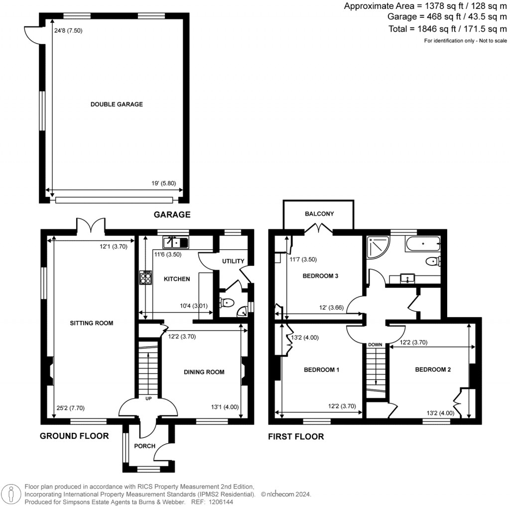 Floorplans For Farnham Road, Holt Pound, Farnham, GU10