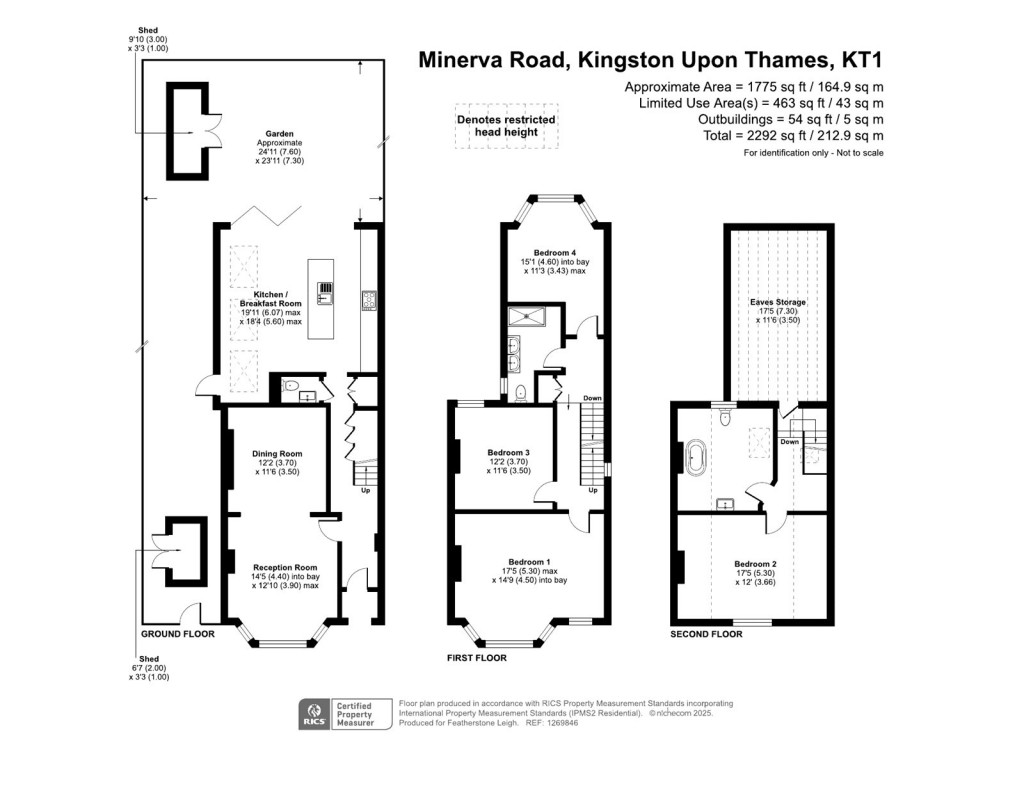 Floorplans For Minerva Road, Kingston Upon Thames, Surrey