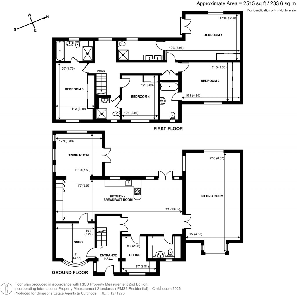 Floorplans For Forest Road, East Horsley, KT24