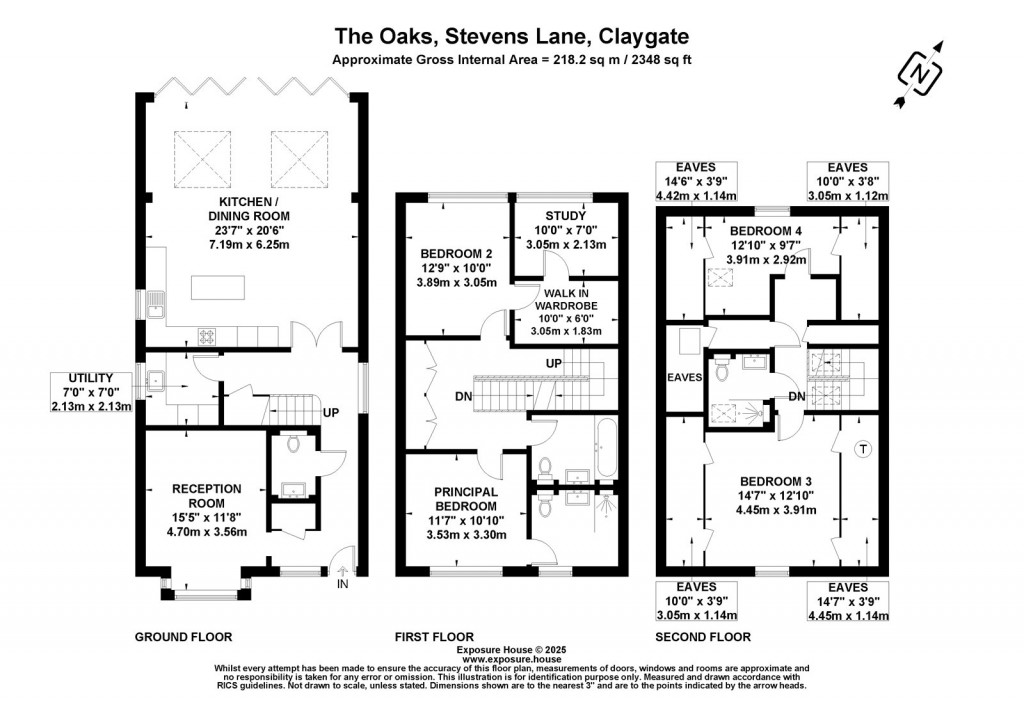 Floorplans For Stevens Lane, Claygate, Surrey
