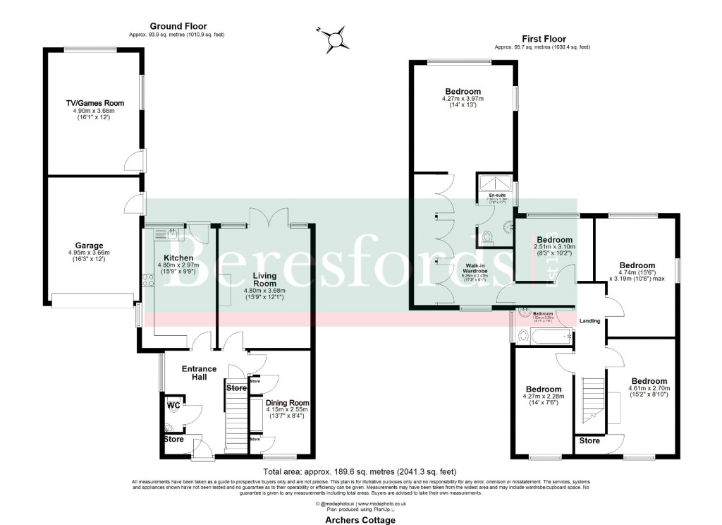 Floorplans For High Easter, Essex