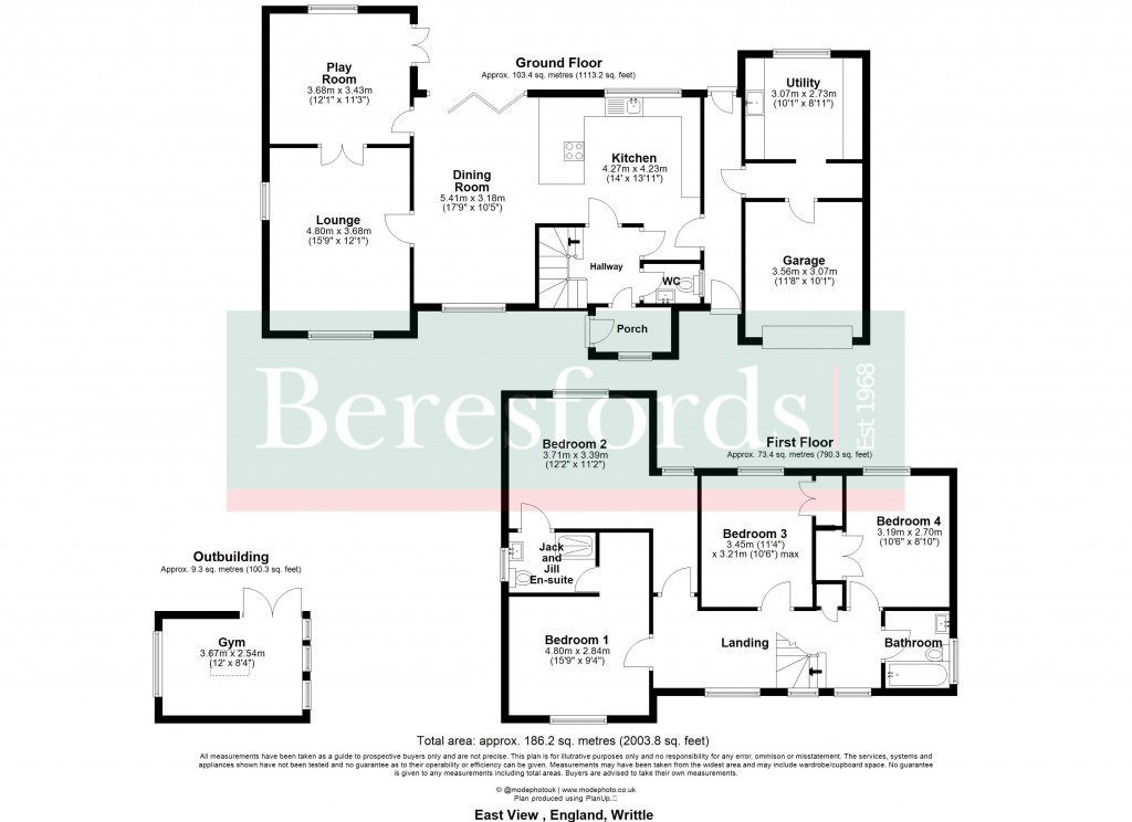 Floorplans For Writtle, Chelmsford, Essex