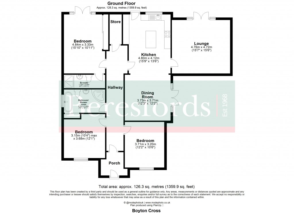 Floorplans For Roxwell, Chelmsford, Essex