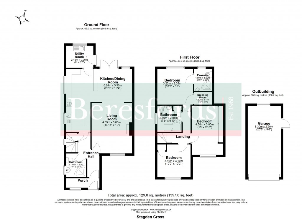 Floorplans For High Easter, Chelmsford, Essex