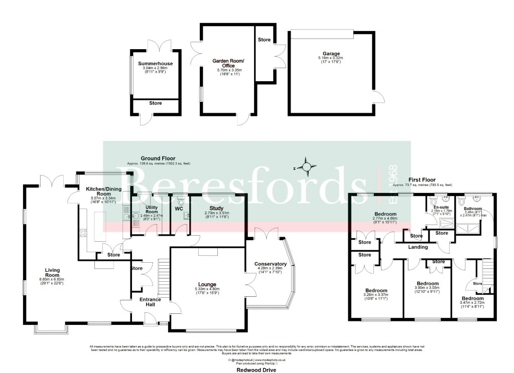 Floorplans For Writtle, Chelmsford, Essex