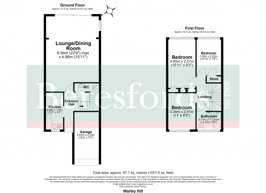 Floorplans For Great Warley, Brentwood, Essex