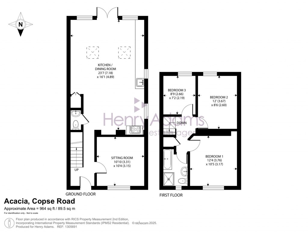 Floorplans For Copse Road, Haslemere, GU27