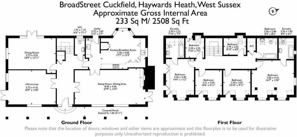 Floorplans For Broad Street, Cuckfield, RH17
