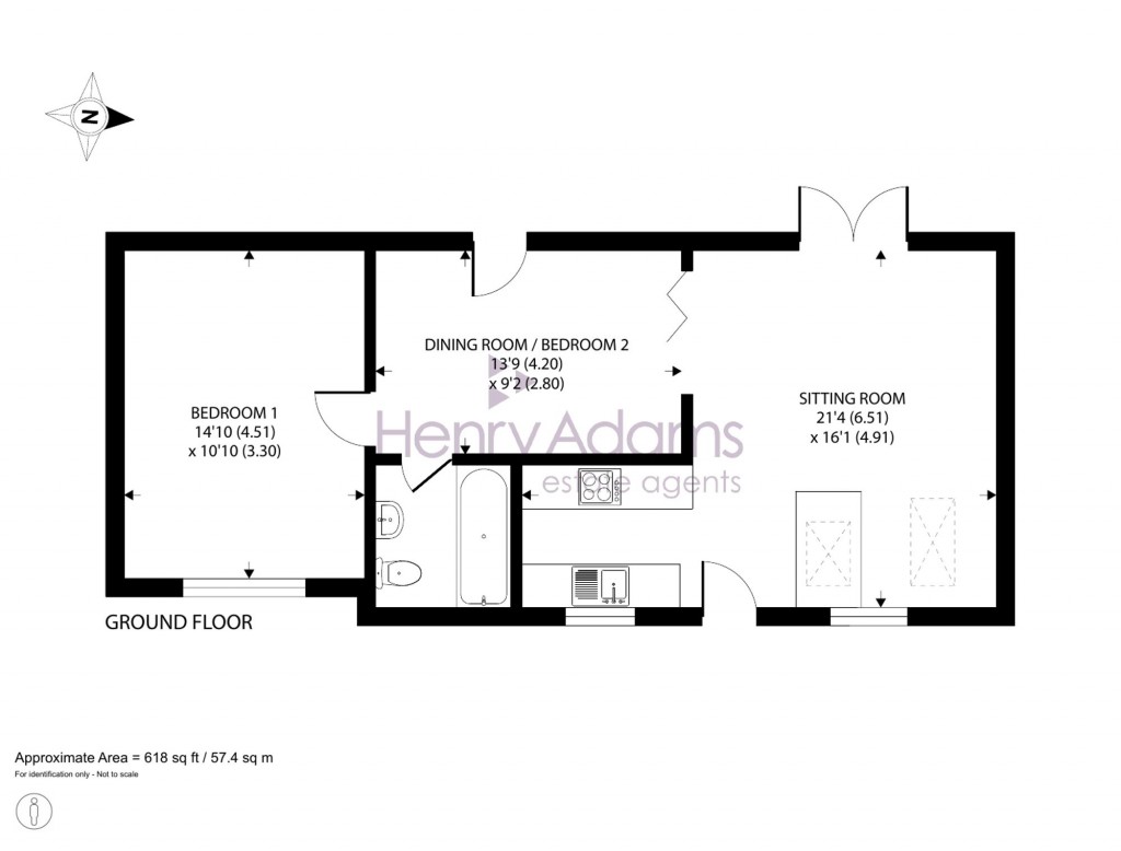 Floorplans For 58 Oving Road, Chichester, PO19