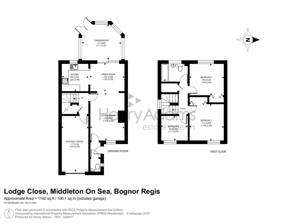 Floorplans For Lodge Close, Middleton-On-Sea, PO22