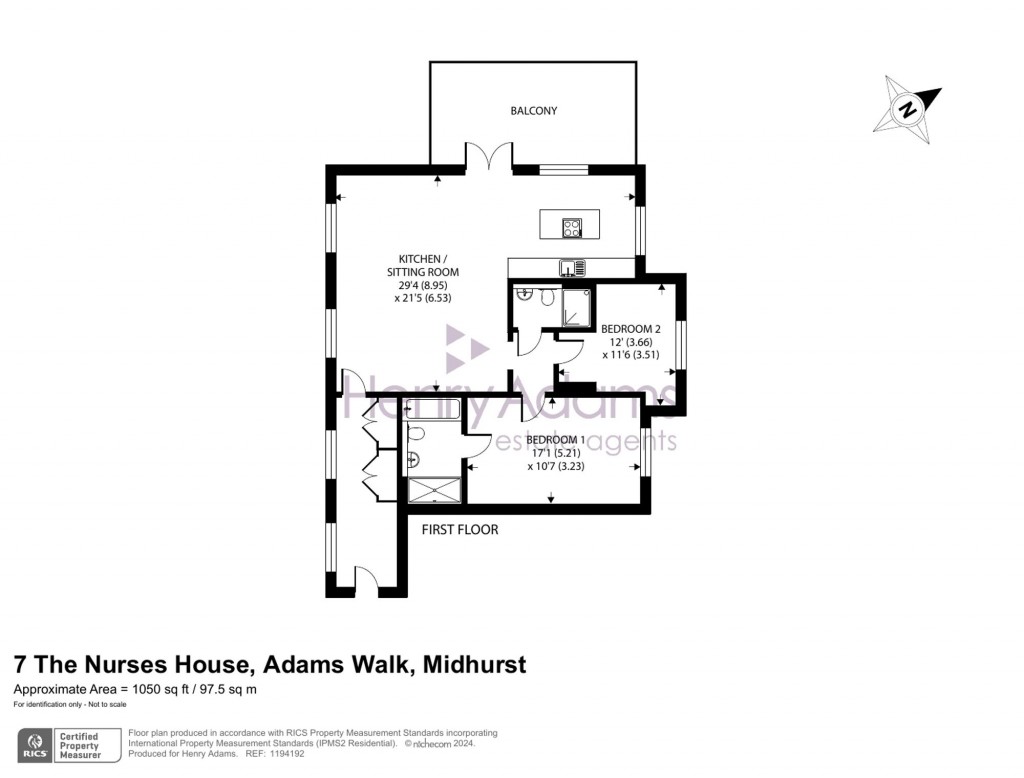 Floorplans For Adams Walk, Midhurst, GU29