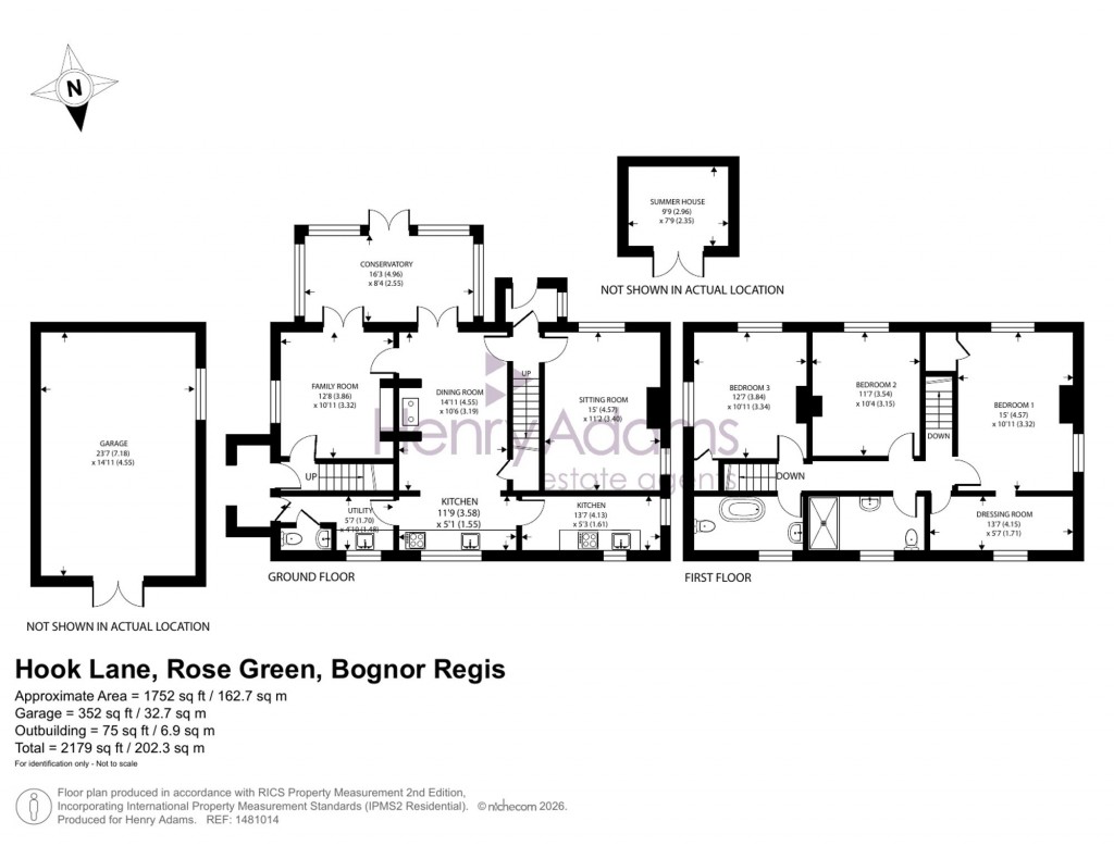 Floorplans For 46 Hook Lane, Rose Green, PO21