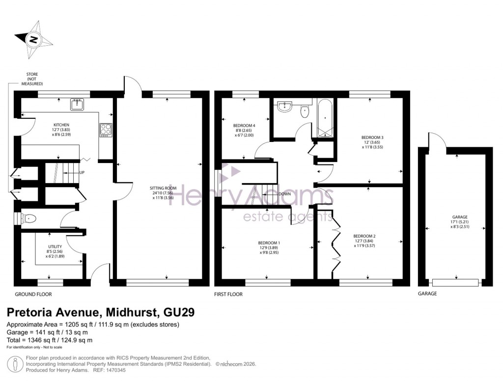 Floorplans For Pretoria Avenue, Midhurst, GU29