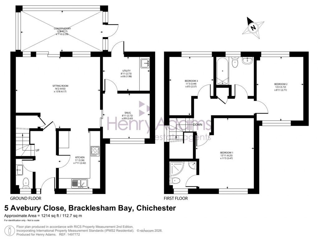 Floorplans For Avebury Close, Bracklesham Bay, PO20