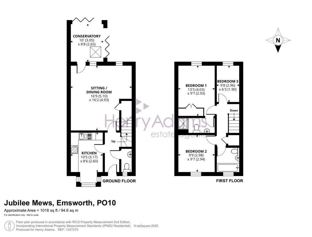 Floorplans For Jubilee Mews, Emsworth, PO10