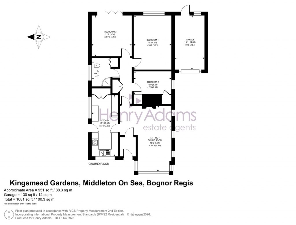 Floorplans For Kingsmead Gardens, Middleton-On-Sea, PO22