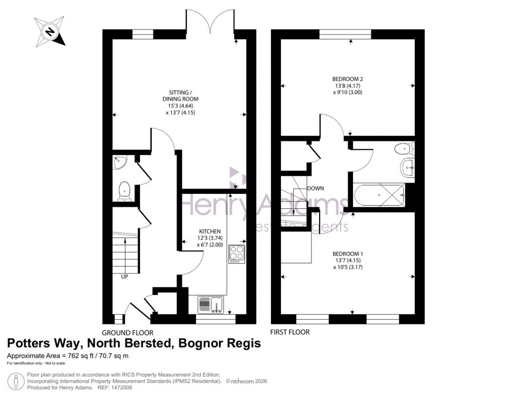 Floorplans For Potters Way, North Bersted, PO21