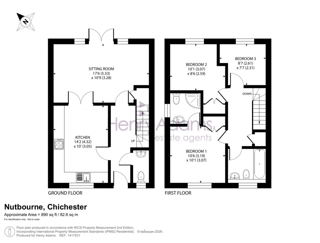 Floorplans For Patricia Way, Nutbourne, PO18