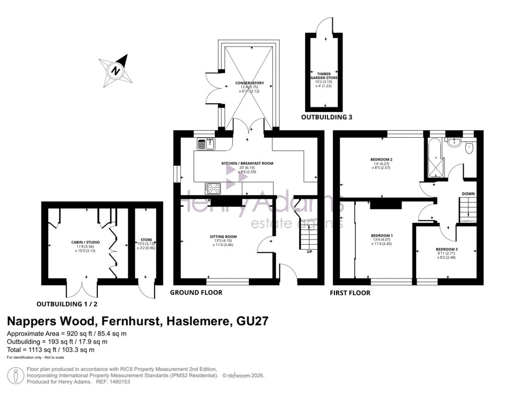Floorplans For Nappers Wood, Fernhurst, GU27