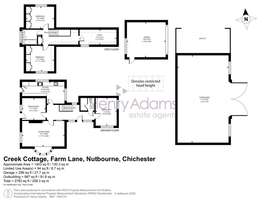 Floorplans For Farm Lane, Nutbourne, PO18