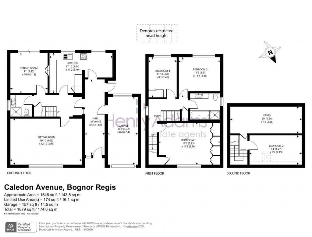 Floorplans For Caledon Avenue, Felpham, PO22