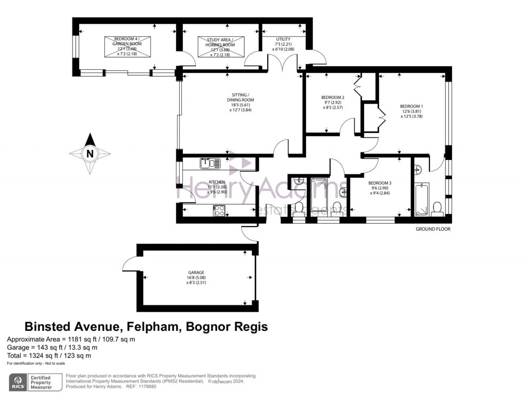 Floorplans For Binsted Avenue, Felpham, PO22