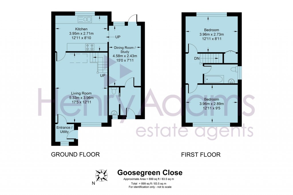 Floorplans For Goosegreen Close, Horsham, RH12