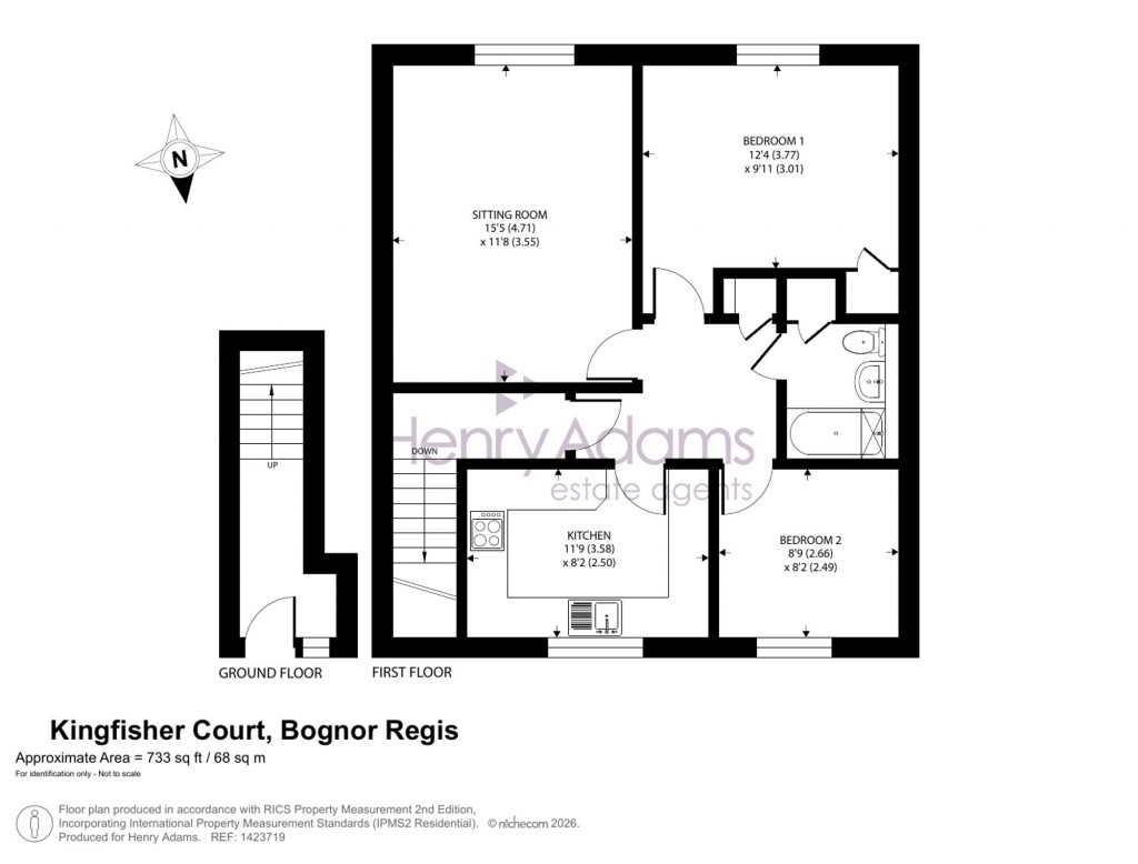 Floorplans For Kingfisher Court, Middleton On Sea, PO22
