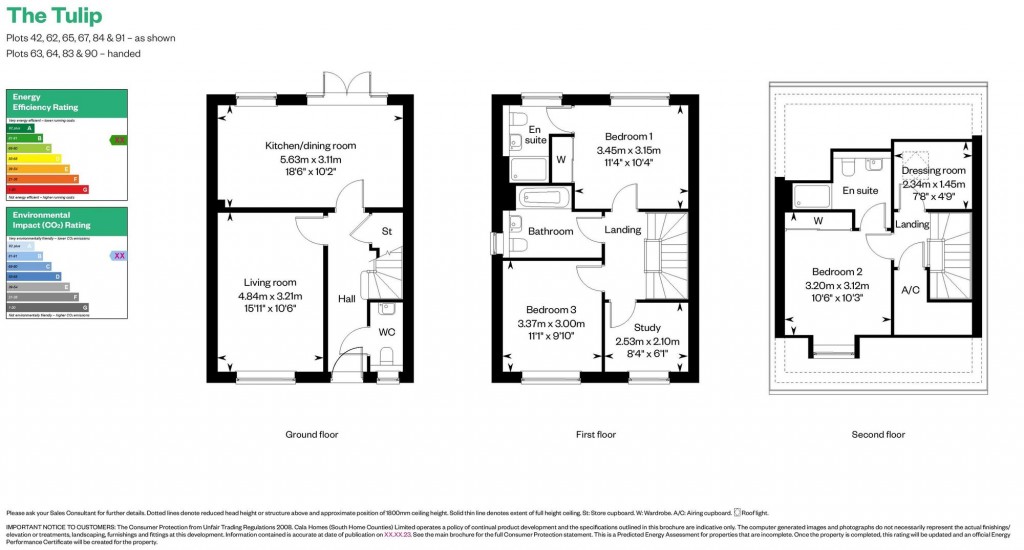 Floorplans For Roe Deer Crescent, Hambrook, PO18