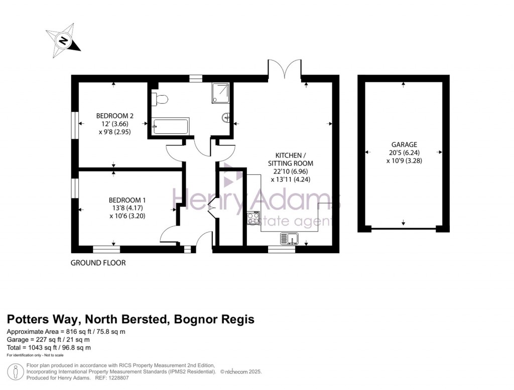 Floorplans For Potters Way, North Bersted, PO21
