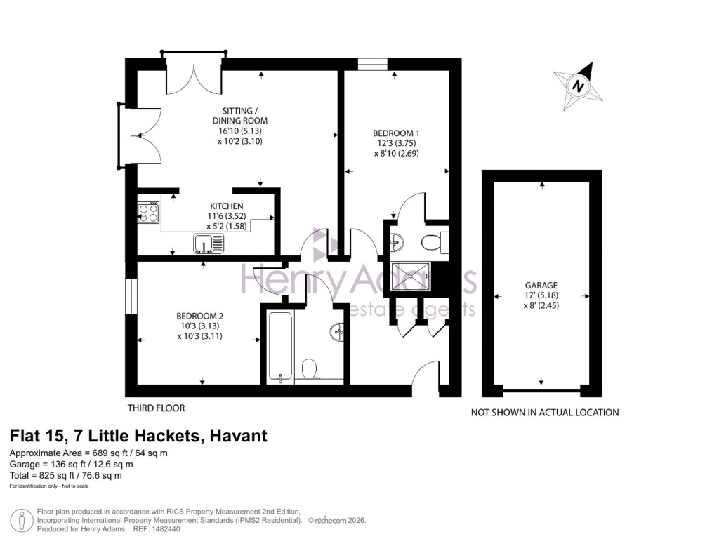 Floorplans For Little Hackets, Havant, PO9