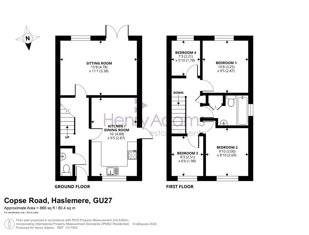 Floorplans For Copse Road, Haslemere, GU27