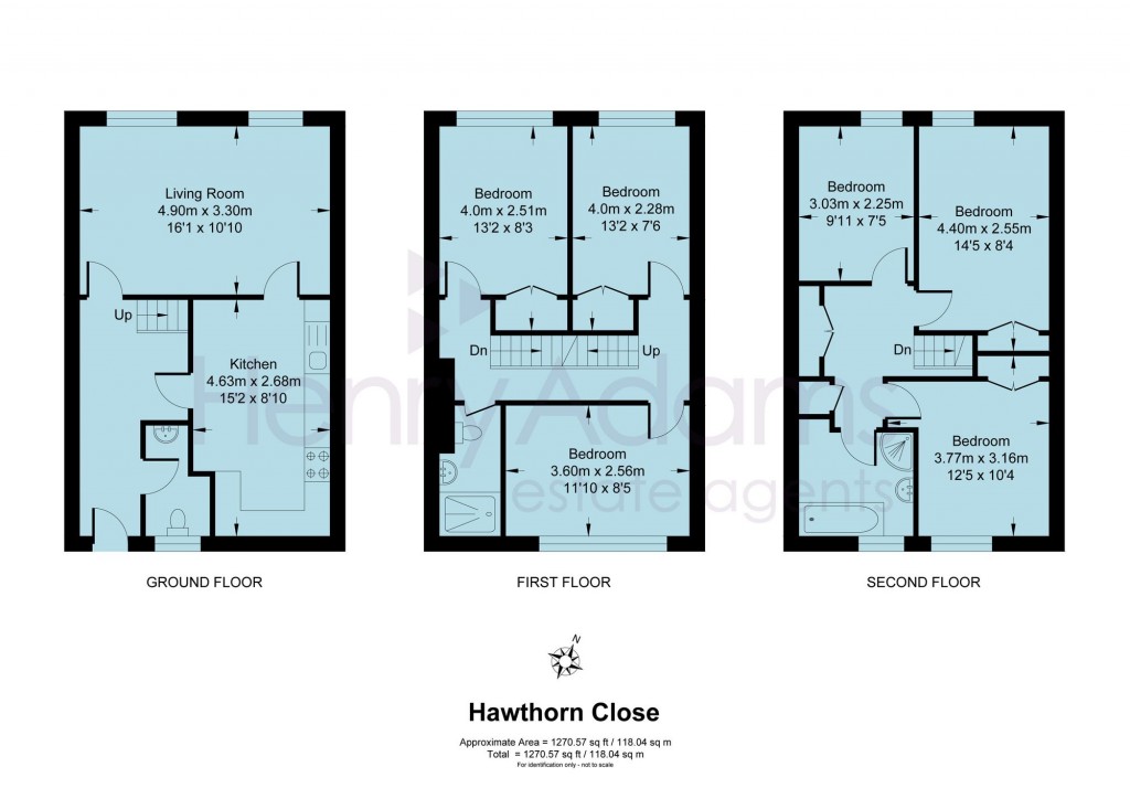 Floorplans For Hawthorn Close, Horsham, RH12