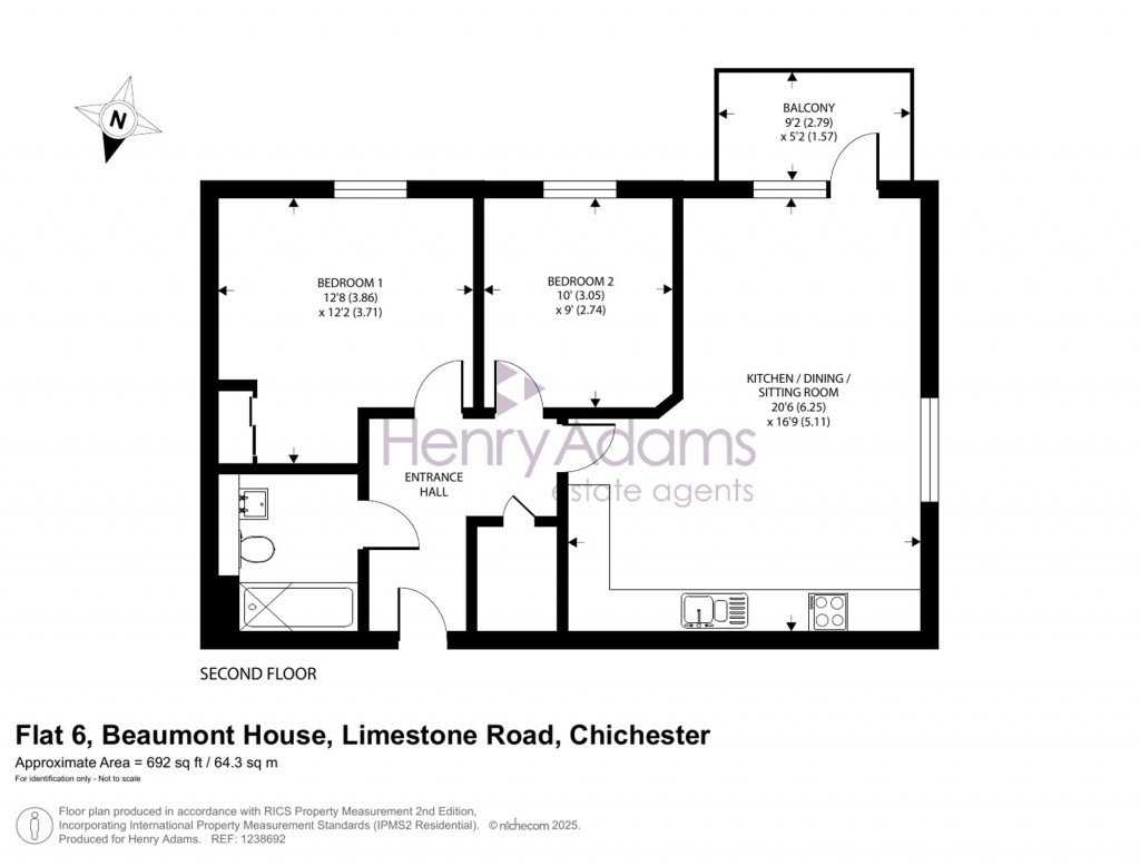 Floorplans For Limestone Road, Beaumont House Limestone Road, PO20
