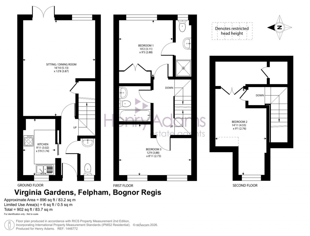 Floorplans For Virginia Gardens, Felpham, PO22