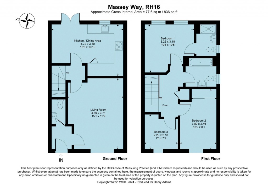 Floorplans For Massey Way, Haywards Heath, RH16