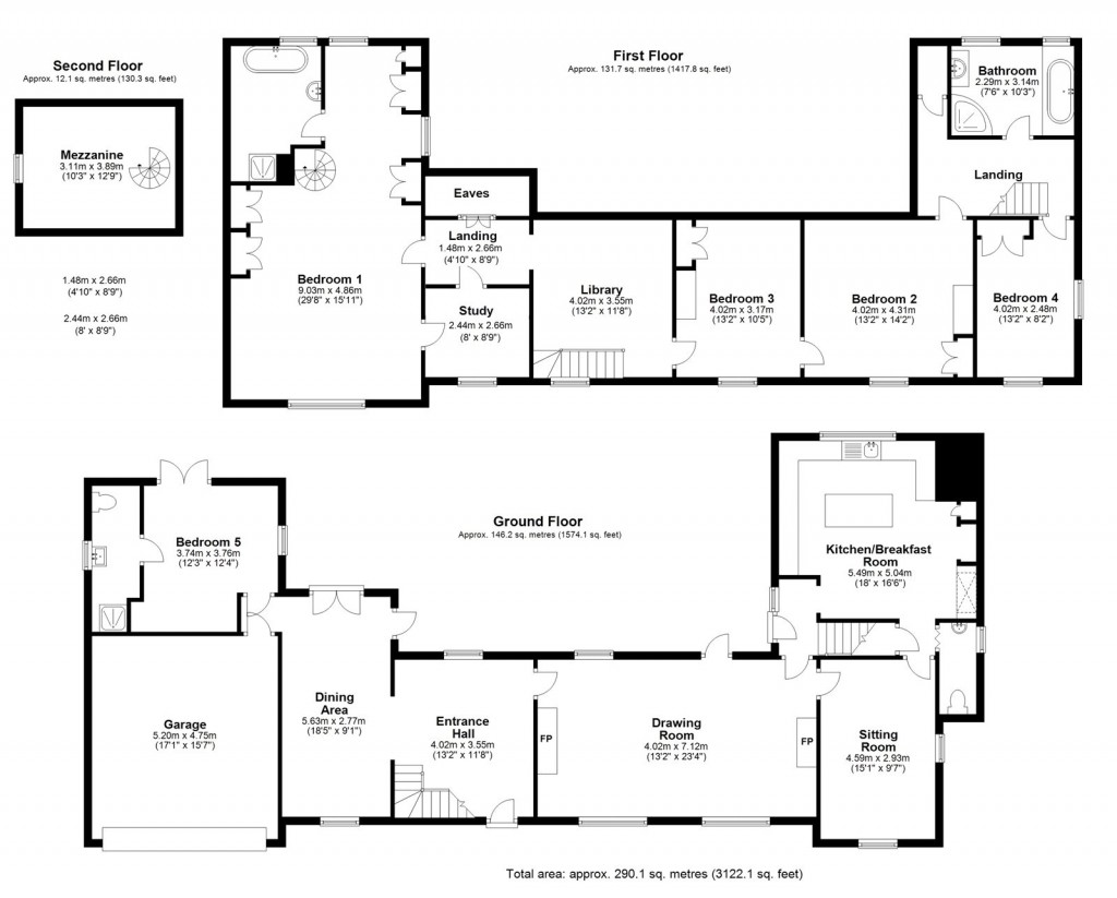 Floorplans For Blackhorse Lane, Tylers Green, North Weald, Essex, CM16